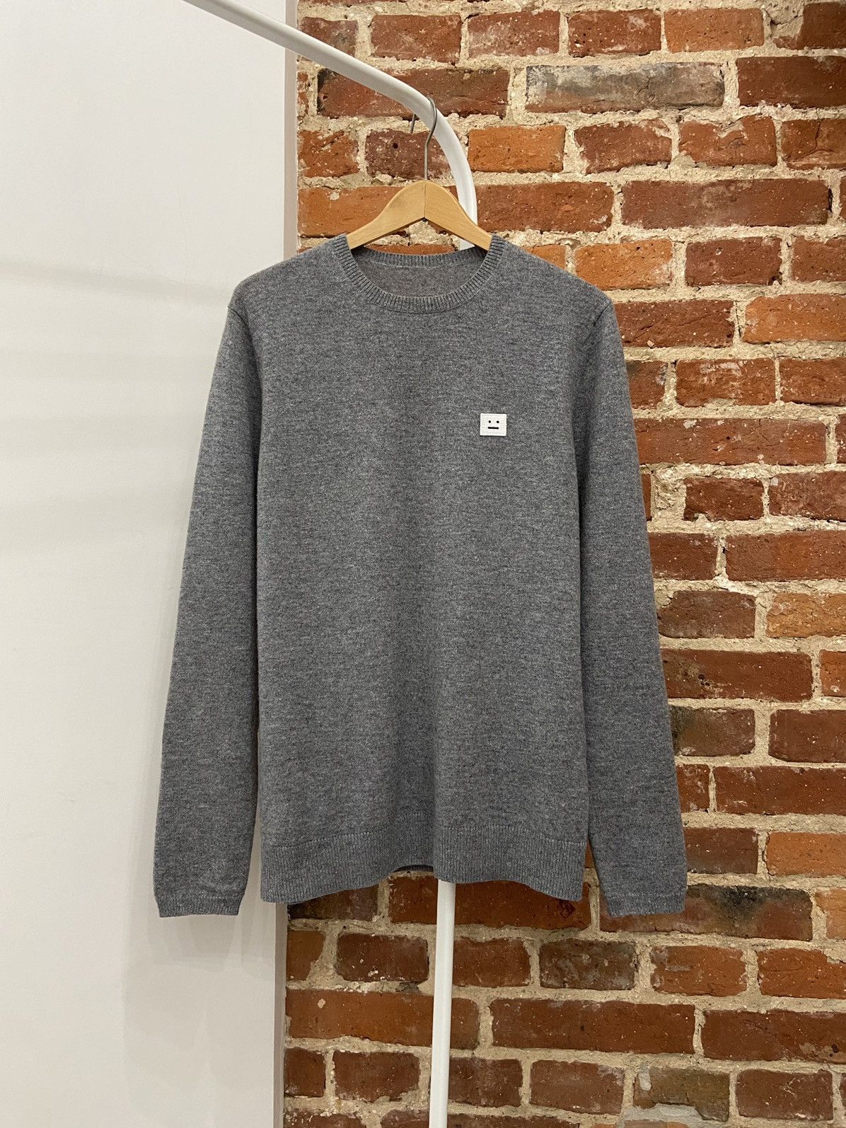 Acne Studios Acne Studios Dasher O Face Mens Wool Knitted Sweater