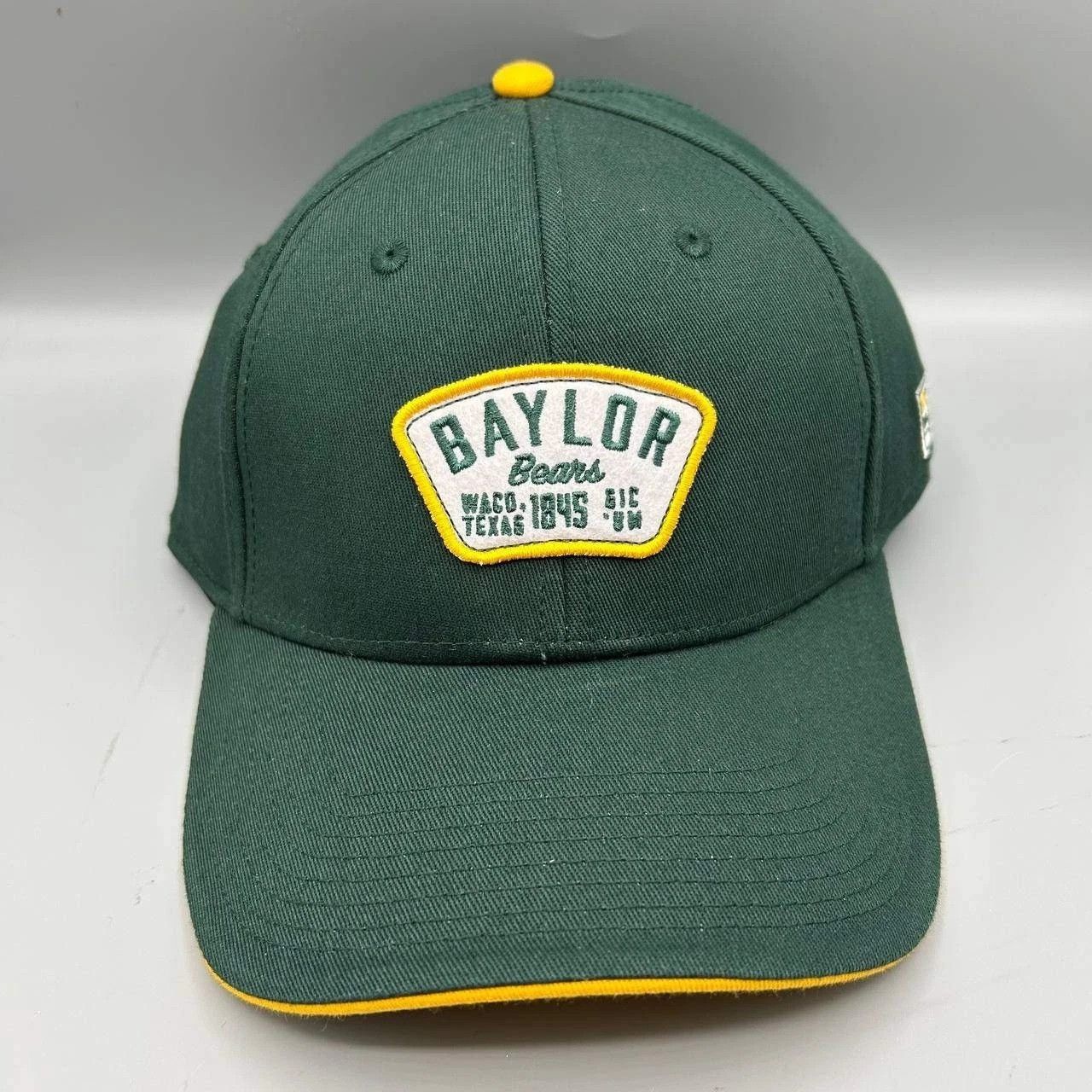 The Game Baylor Bears Hat Men M-L Green Yellow NCAA Stretch Fitted Size ONE SIZE - 1 Thumbnail