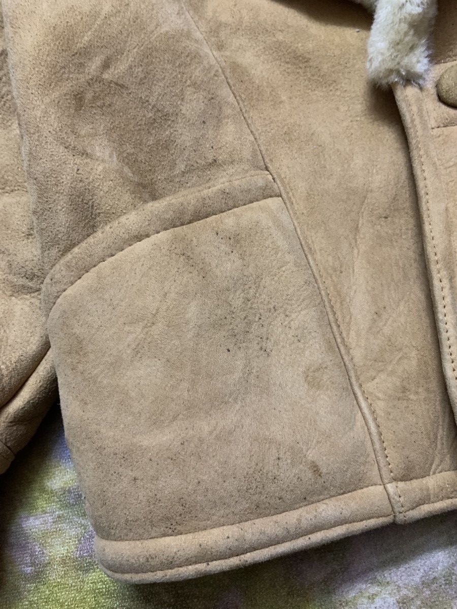 Genuine Leather Vintage US SHEEPSKIN Shearling Cropped Jacket Size US L / EU 52-54 / 3 - 6 Thumbnail