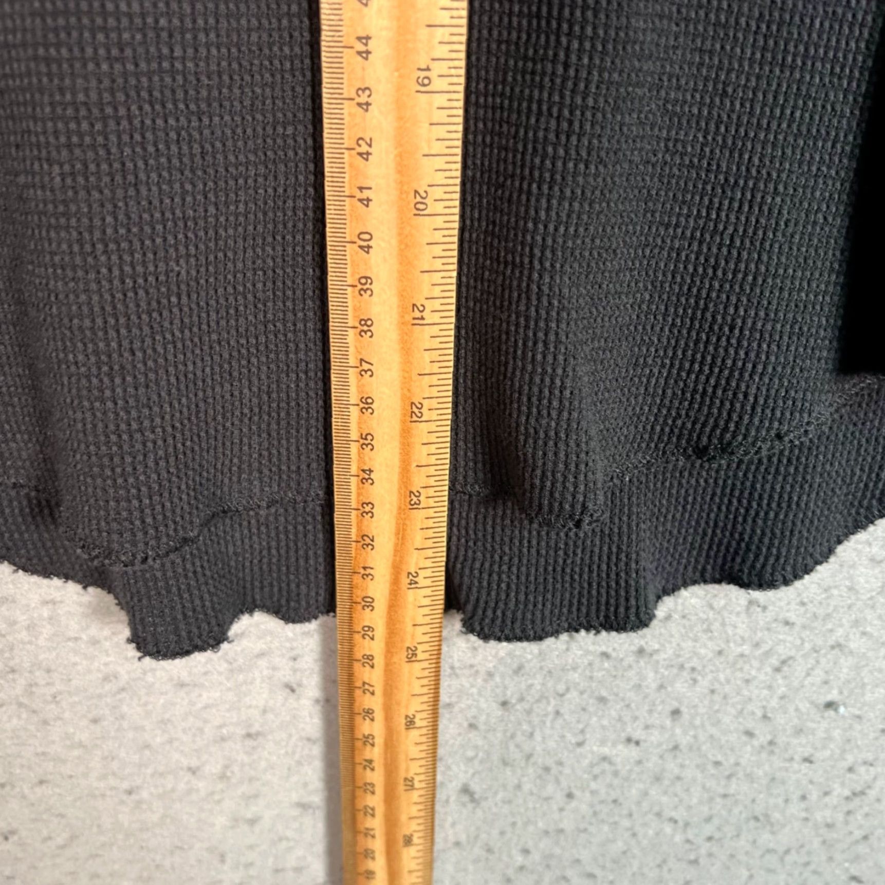 Everlane Everlane Shirt Womens XS Black Organic Cotton Turtleneck Thermal Top Long Sleeve Size XS / US 0-2 / IT 36-38 - 6 Thumbnail