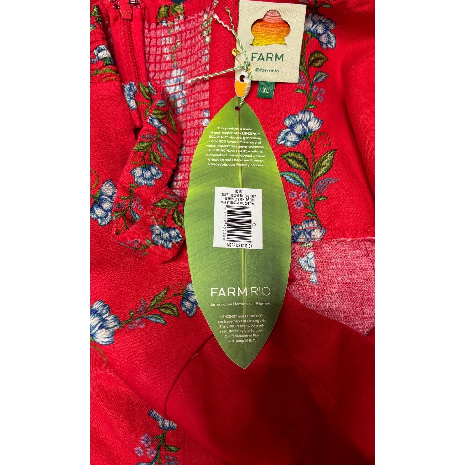 Farm Rio BNWT Farm Rio Sweet Bloom Bouquet Red Mini Dress Size XL Size XL / US 12-14 / IT 48-50 - 6 Thumbnail