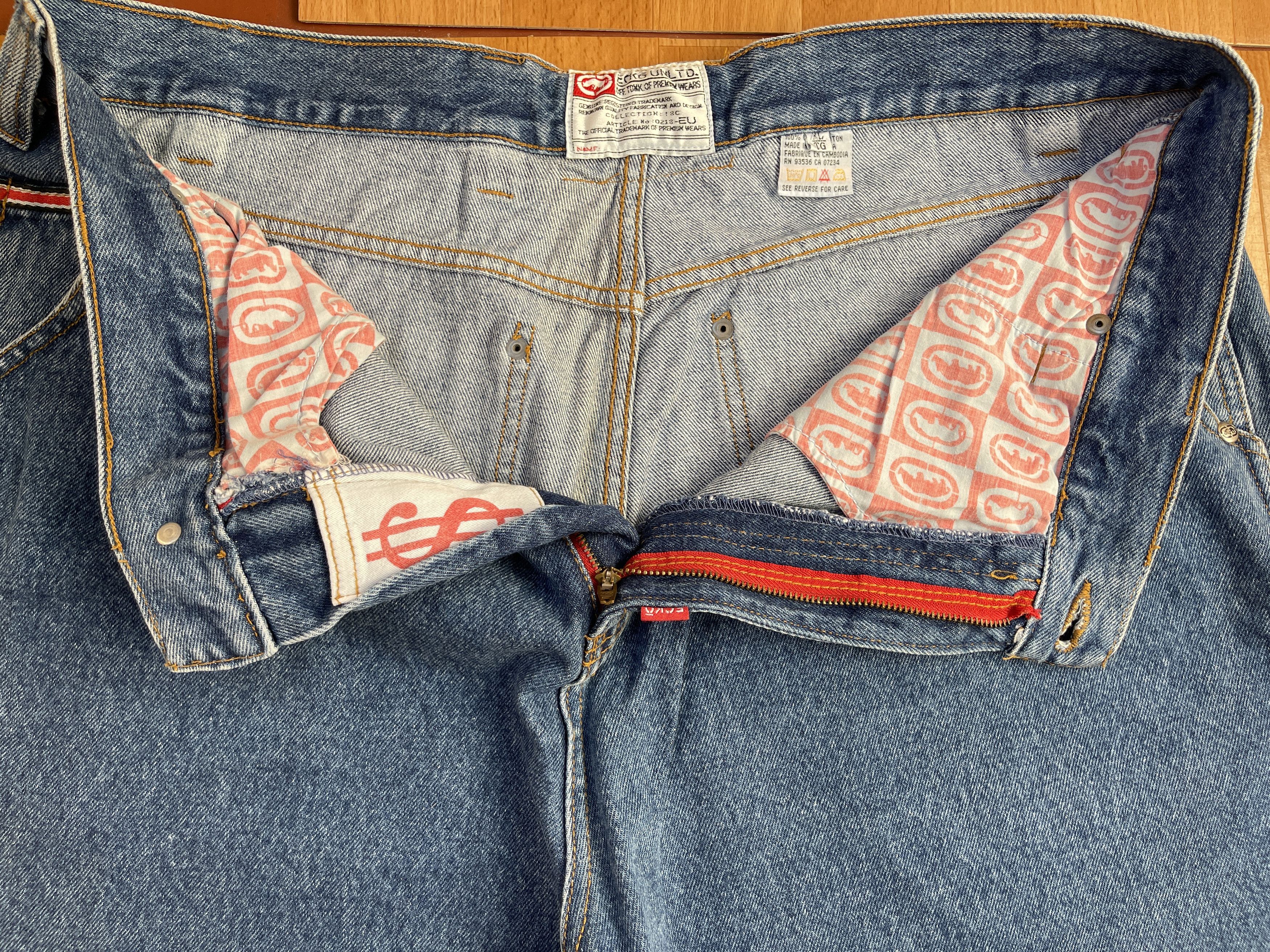 Ecko Unltd. Ecko Unltd jeans, baggy, vintage 90s hip hop skater Y2K W 36 Size US 36 / EU 52 - 14 Thumbnail