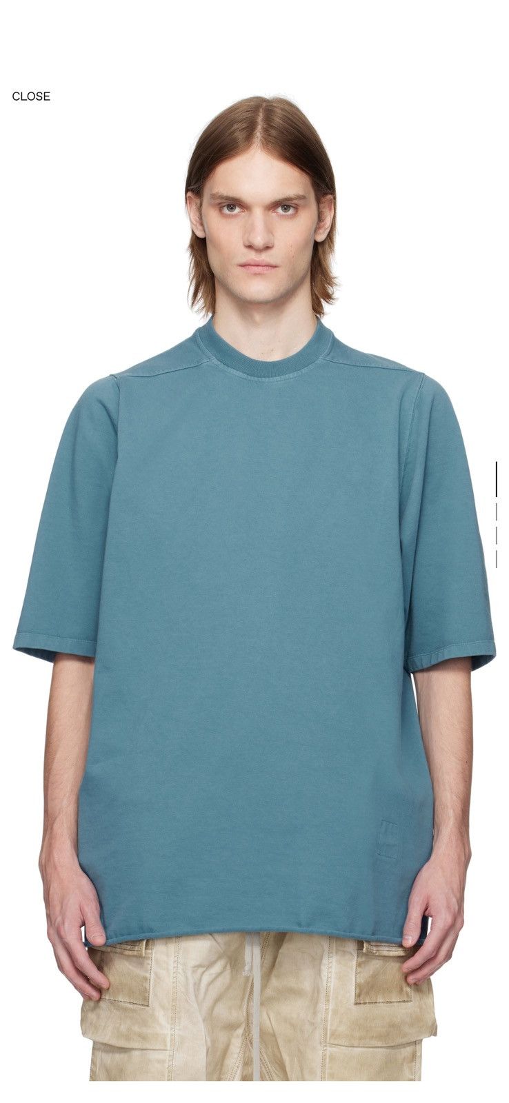 Rick Owens Drkshdw Rick Owns DRKSHDW Jumbo Tee RARE COLOR Size US L / EU 52-54 / 3 - 1 Thumbnail