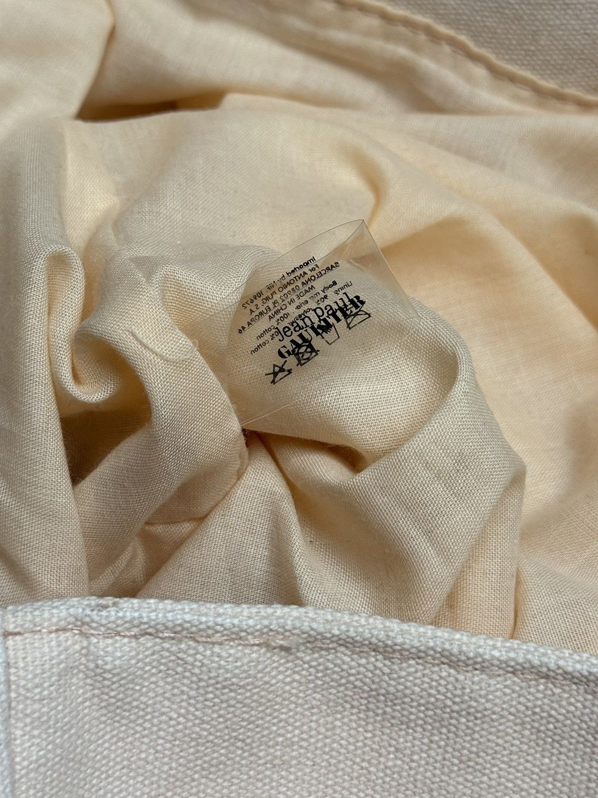 Archive Jean Paul Gaultier Rare Powder Rope Tote Beach Bag