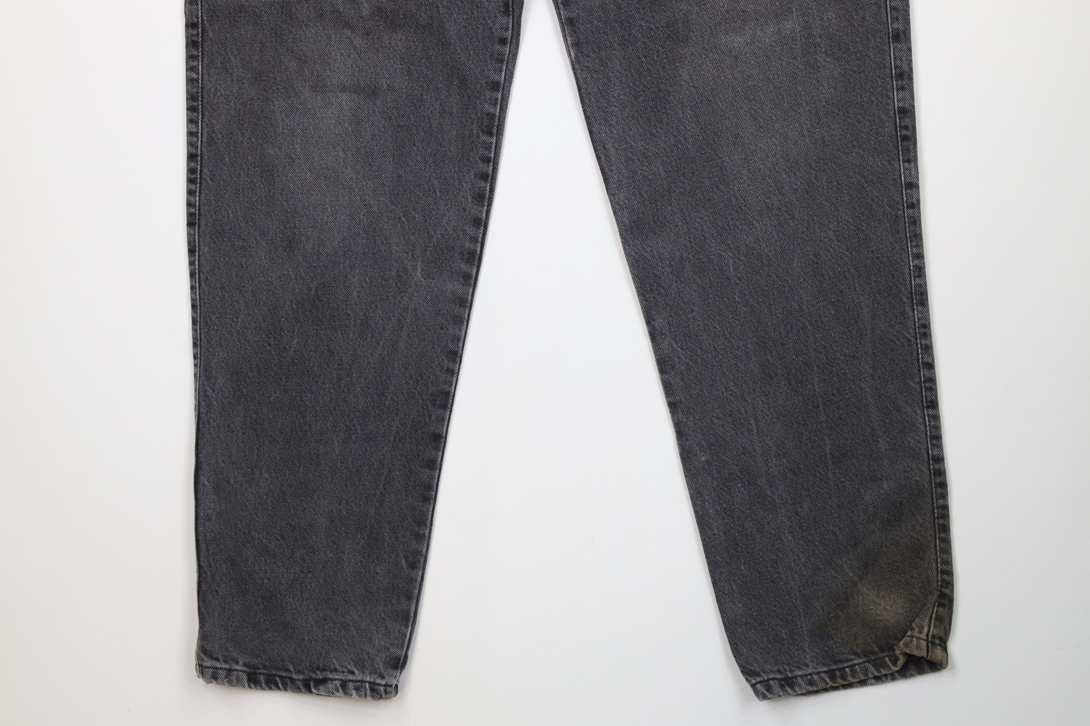 Vintage Vintage 90s IOU Relaxed Fit Tapered Leg Denim Jeans Black Size US 38 / EU 54 - 4 Thumbnail