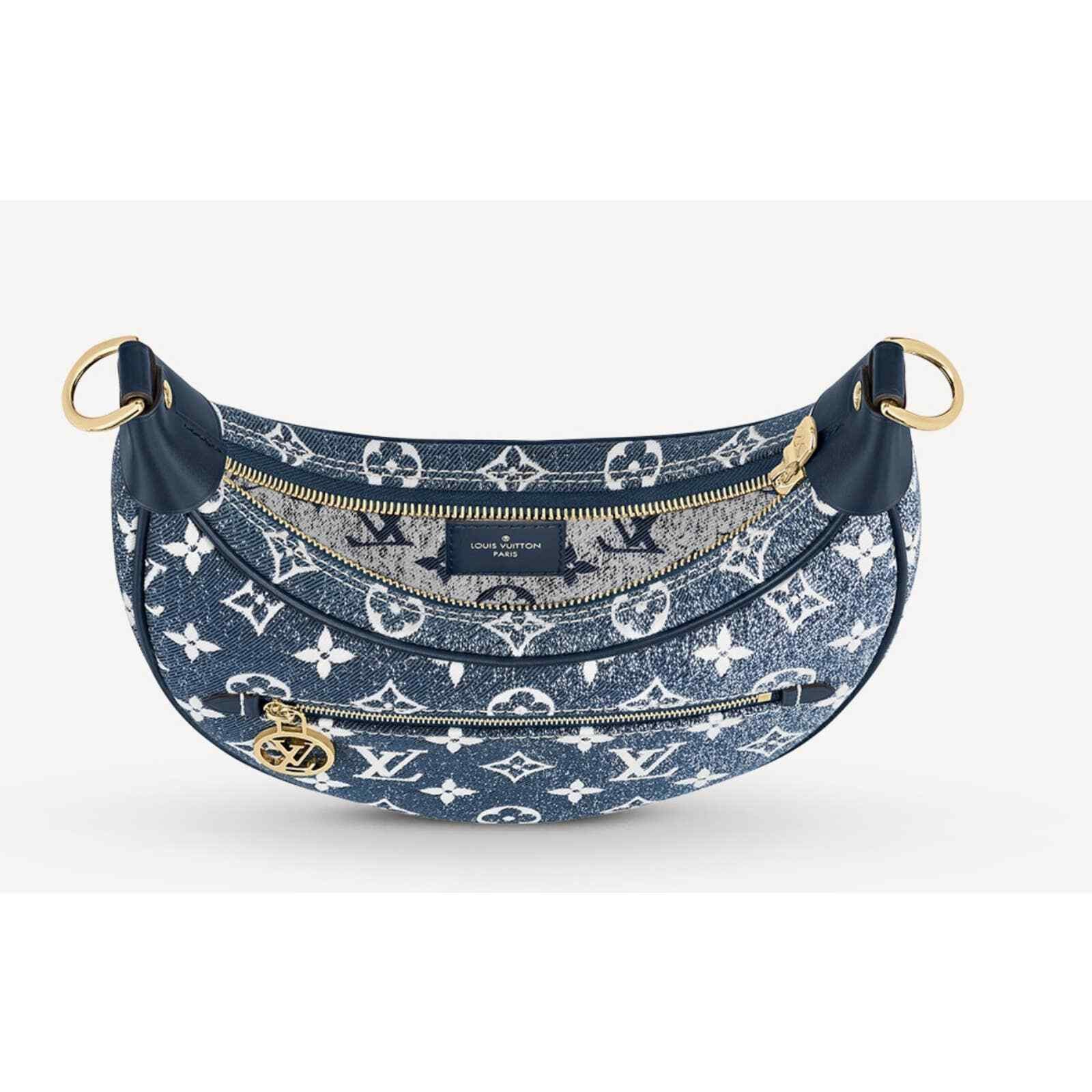 Louis Vuitton Louis Vuitton Loop Blue Denim Moon Crossbody Shoulder Bag Size ONE SIZE - 10 Thumbnail
