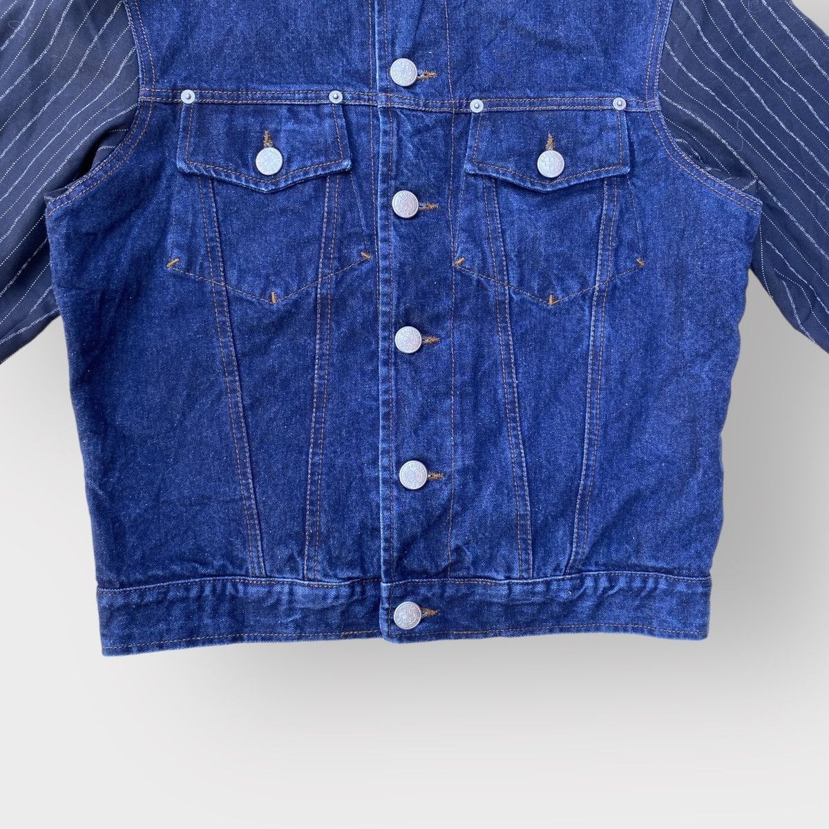 Jean Paul Gaultier JPG Contrast Sleeves And Collar Denim Trucker Size US M / EU 48-50 / 2 - 3 Thumbnail