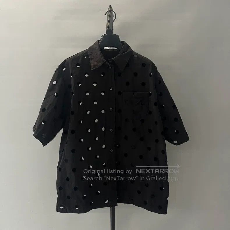 Prada Prada Show style triangle logo pocket hole black shirt Size US XS / EU 42 / 0 - 1 Thumbnail