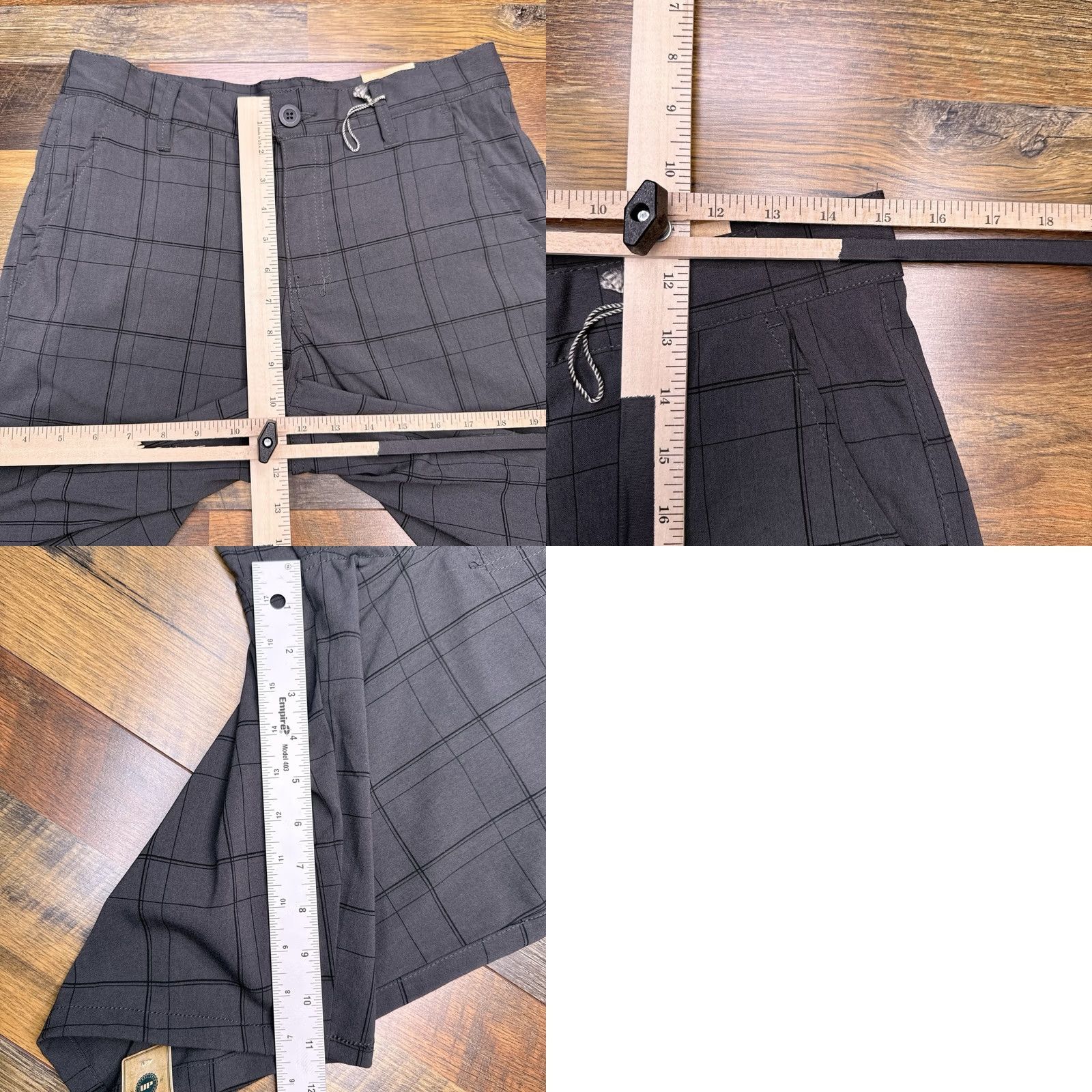 Vintage Urban Pipeline Shorts Mens 30 Pepper Plaid Hits At Knee Bermuda Casual Gray Plaid 30 Mens NWT Size US 30 / EU 46 - 8 Thumbnail