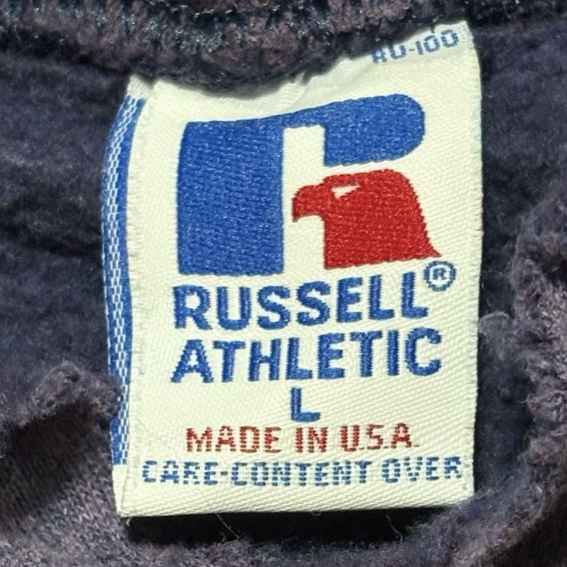 Russell Athletic 1990s RUSSELL ATHLETIC DESTROYED BLEACH HOODIE Size US L / EU 52-54 / 3 - 6 Thumbnail