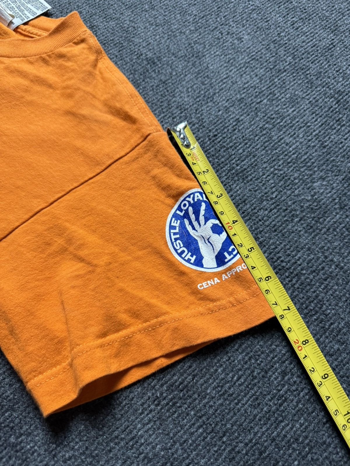 WWE WWE 2008 John Cena Never Give Up Tee Orange Youth L / S Size US S / EU 44-46 / 1 - 23 Thumbnail
