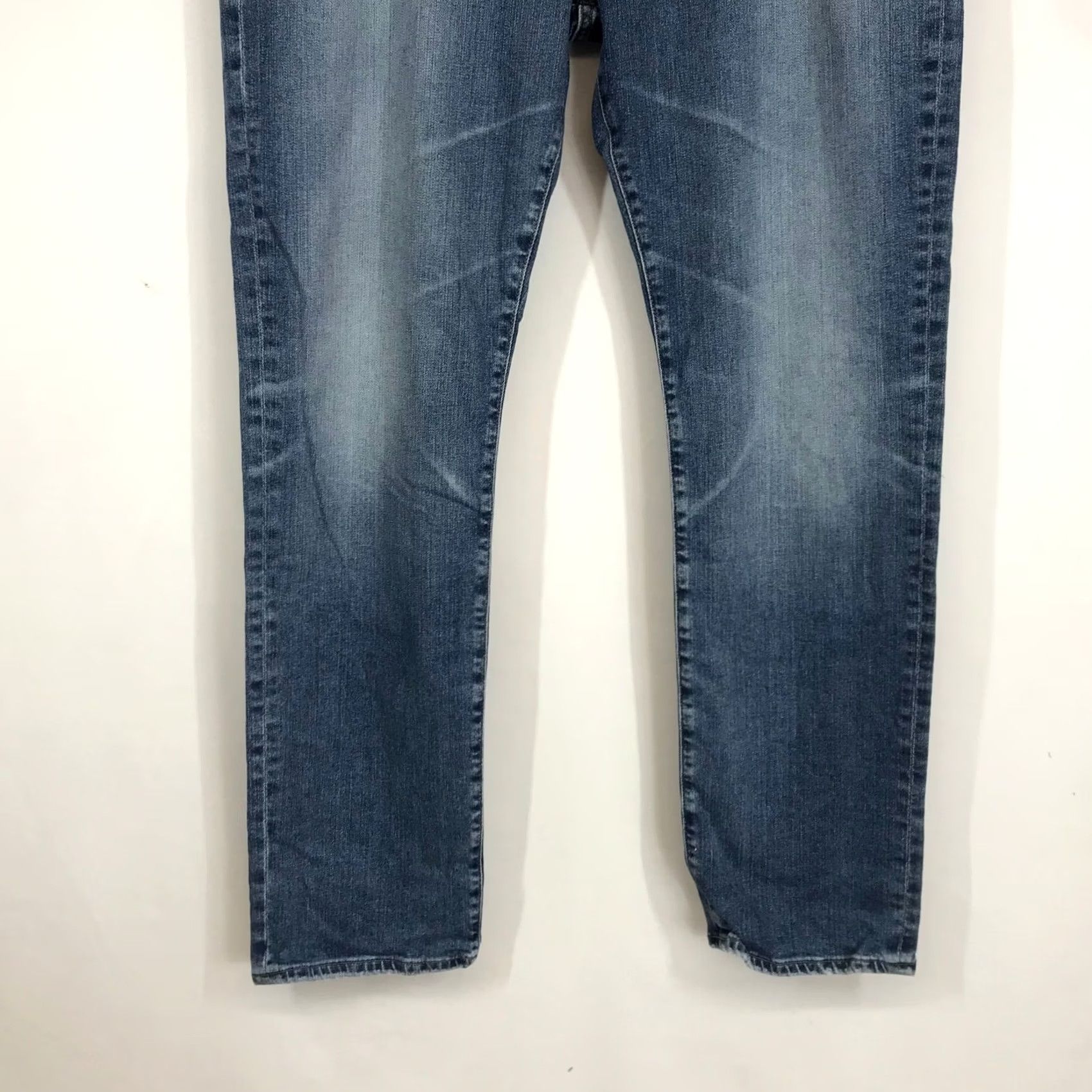 Vintage AG Adriano Goldschmied Everett Slim Straight Jeans Blue Medium Wash Mens 38x32 Straight Denim 5-Pocket Vintage No Regular Fit Jeans Size 26" / US 2 / IT 38 - 3 Thumbnail