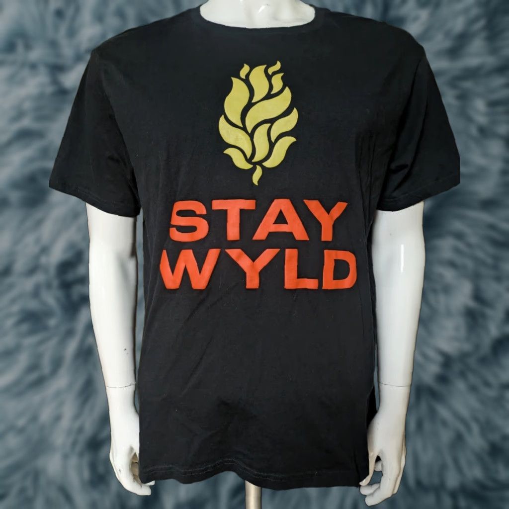 Vintage VINTAGE Wyldfire Concentrates Stay Wyld Logo T Shirt XL Black Men's Graphic Tee Short Sleeve Crew Neck Cotton Size US XL / EU 56 / 4 - 1 Thumbnail