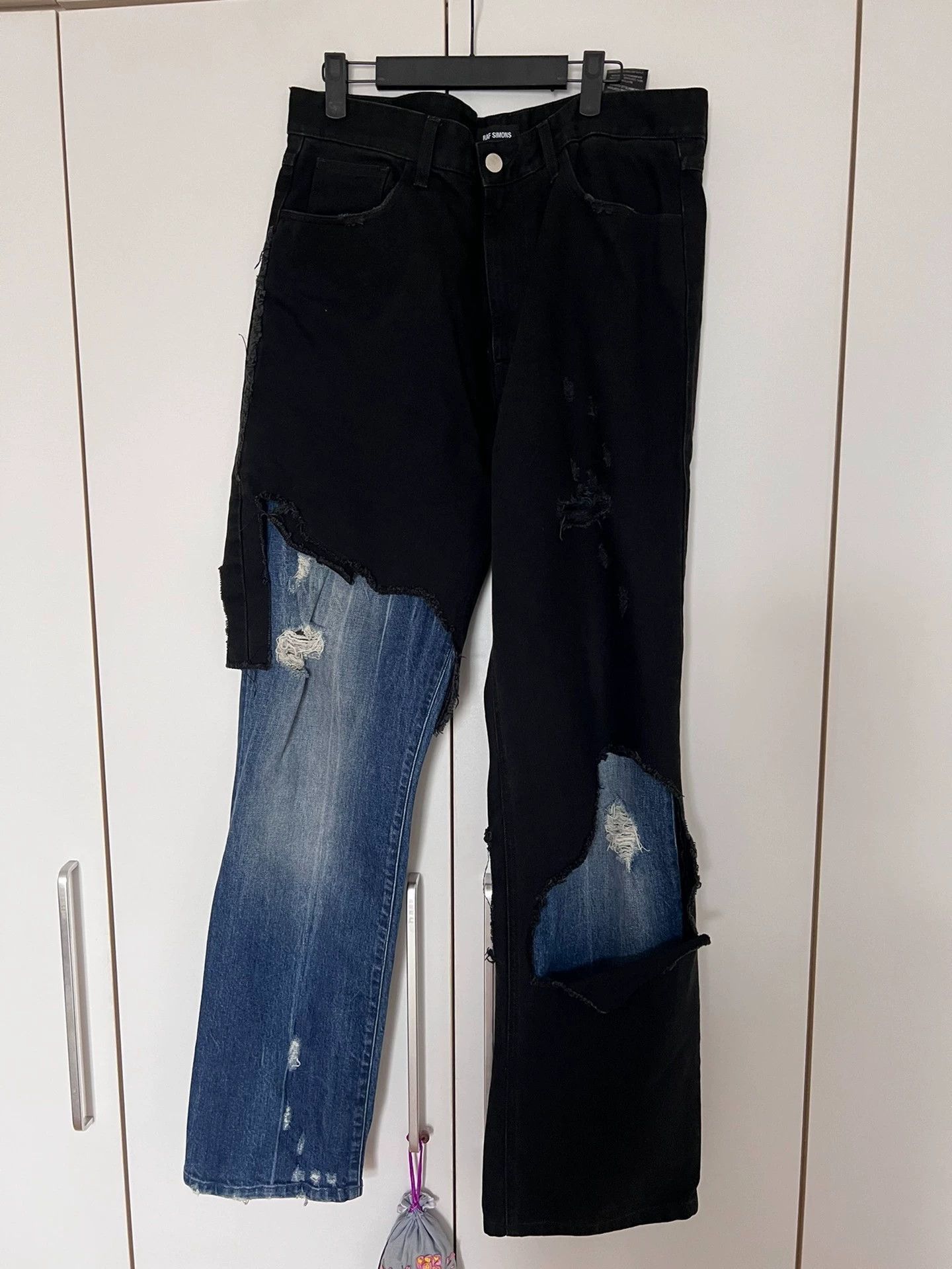 Raf Simons Raf Simons Out-of-print double-layer damaged pants-2505 Size US 32 / EU 48 - 1 Thumbnail