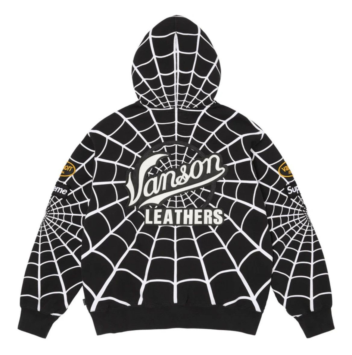 Supreme × Vanson Leathers Supreme®/Vanson Leathers Spider-Man Zip Up Hooded Sweatshirt Size US M / EU 48-50 / 2 - 2 Thumbnail