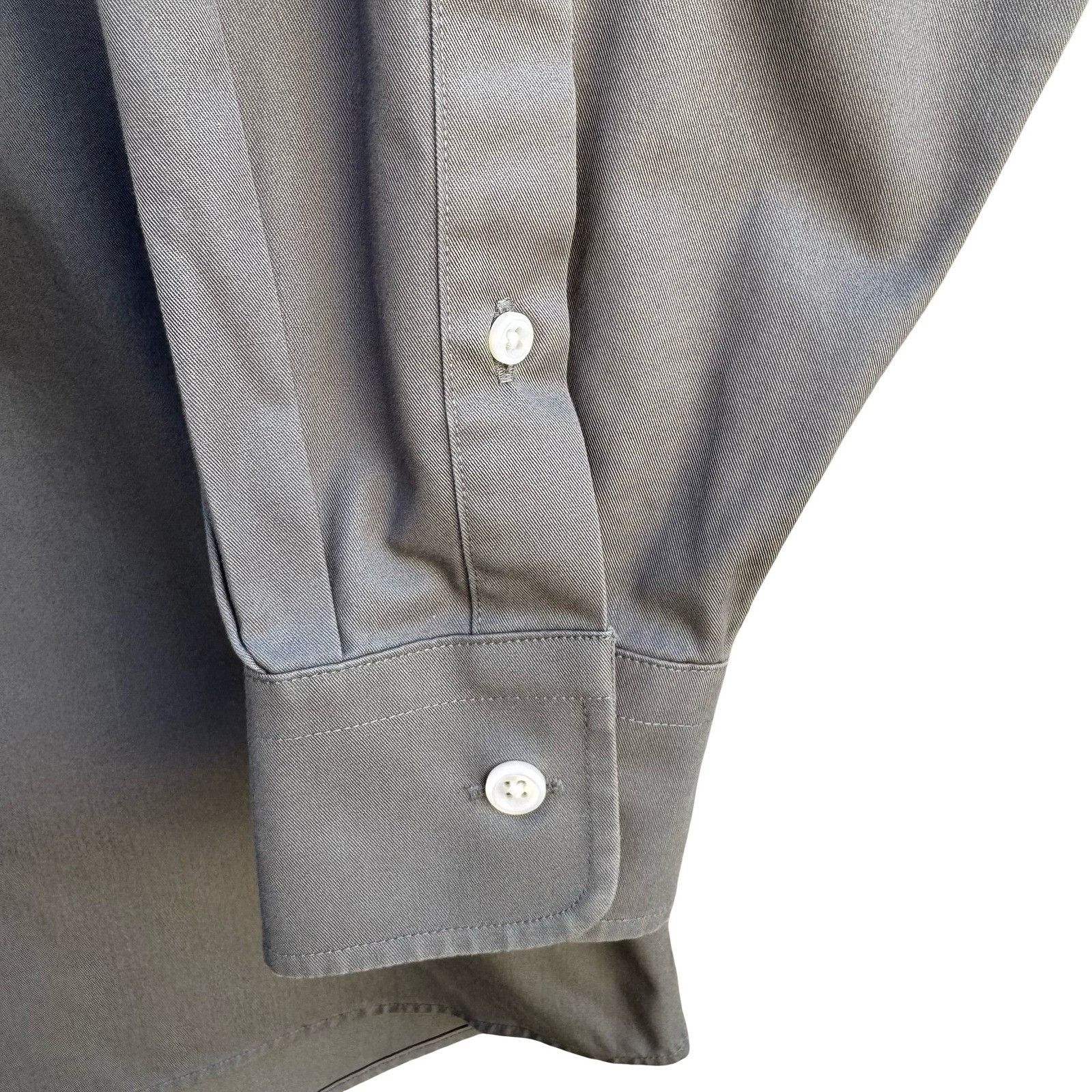 Nordstrom Nordstrom Smartcare Mens Long Sleeve Button Down Shirt Grey Size US L / EU 52-54 / 3 - 4 Thumbnail