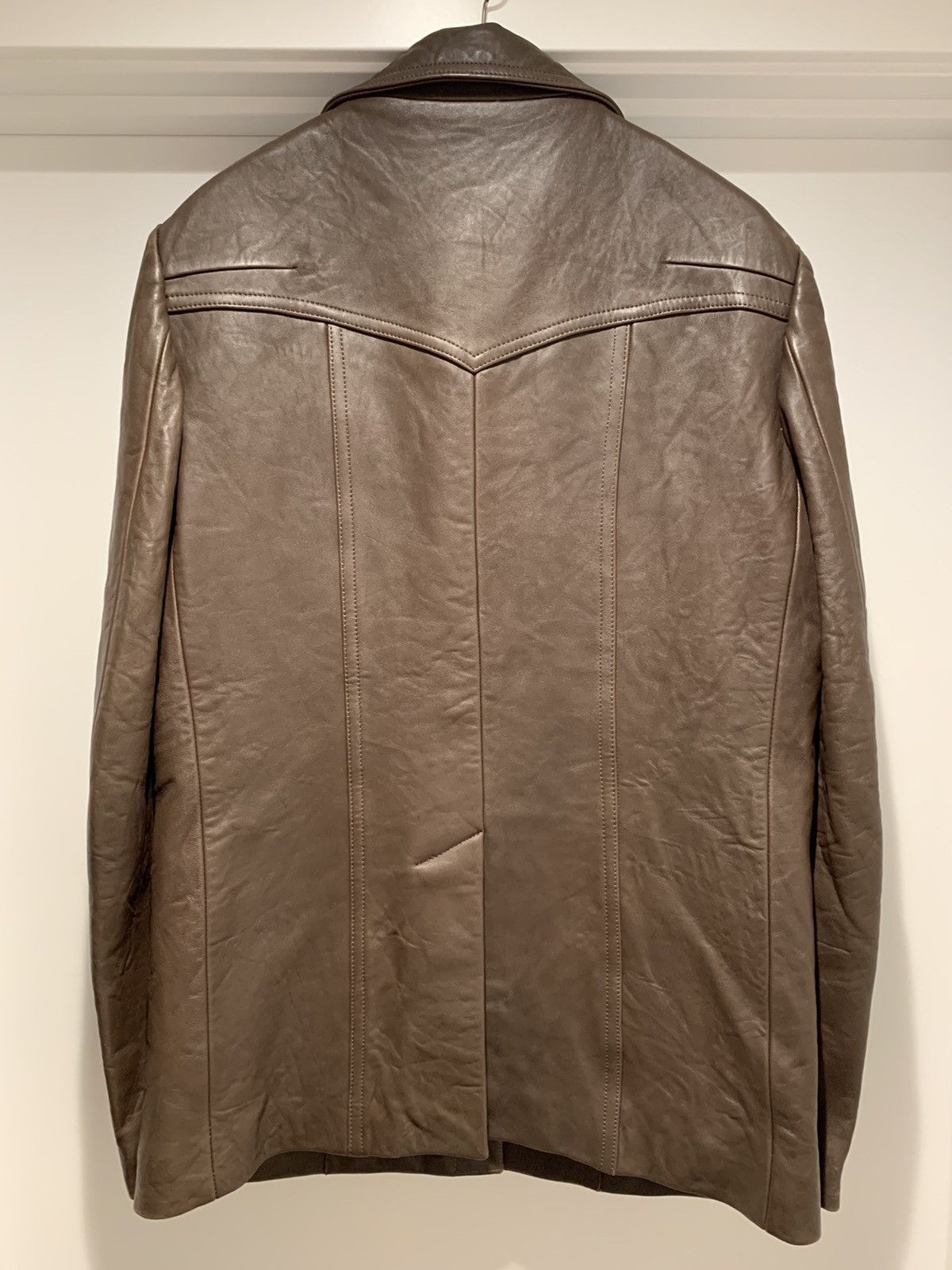 Number (N)ine (Runway) Fw07 “Love God Murder” leather shirt jacket Size US M / EU 48-50 / 2 - 7 Thumbnail