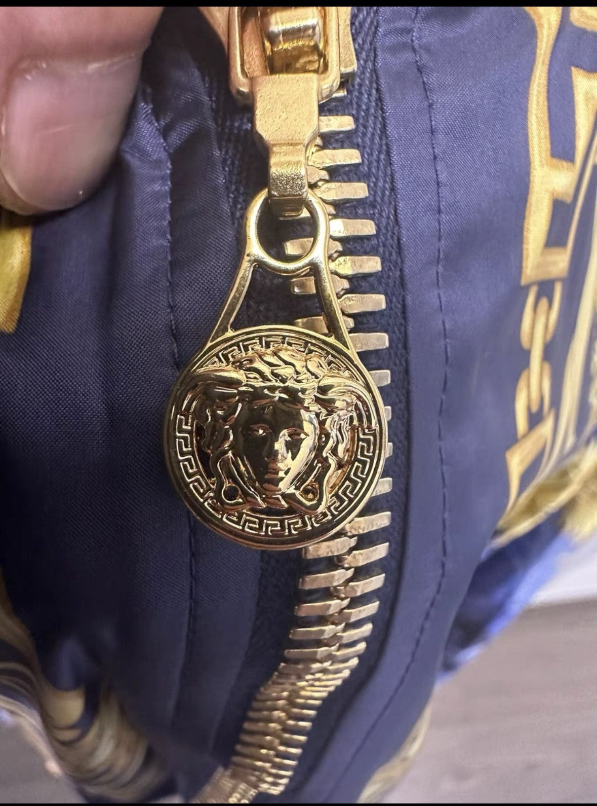 Versace Versace Medusa Print Blue Bomber Jacket - dmc Size US M / EU 48-50 / 2 - 4 Thumbnail