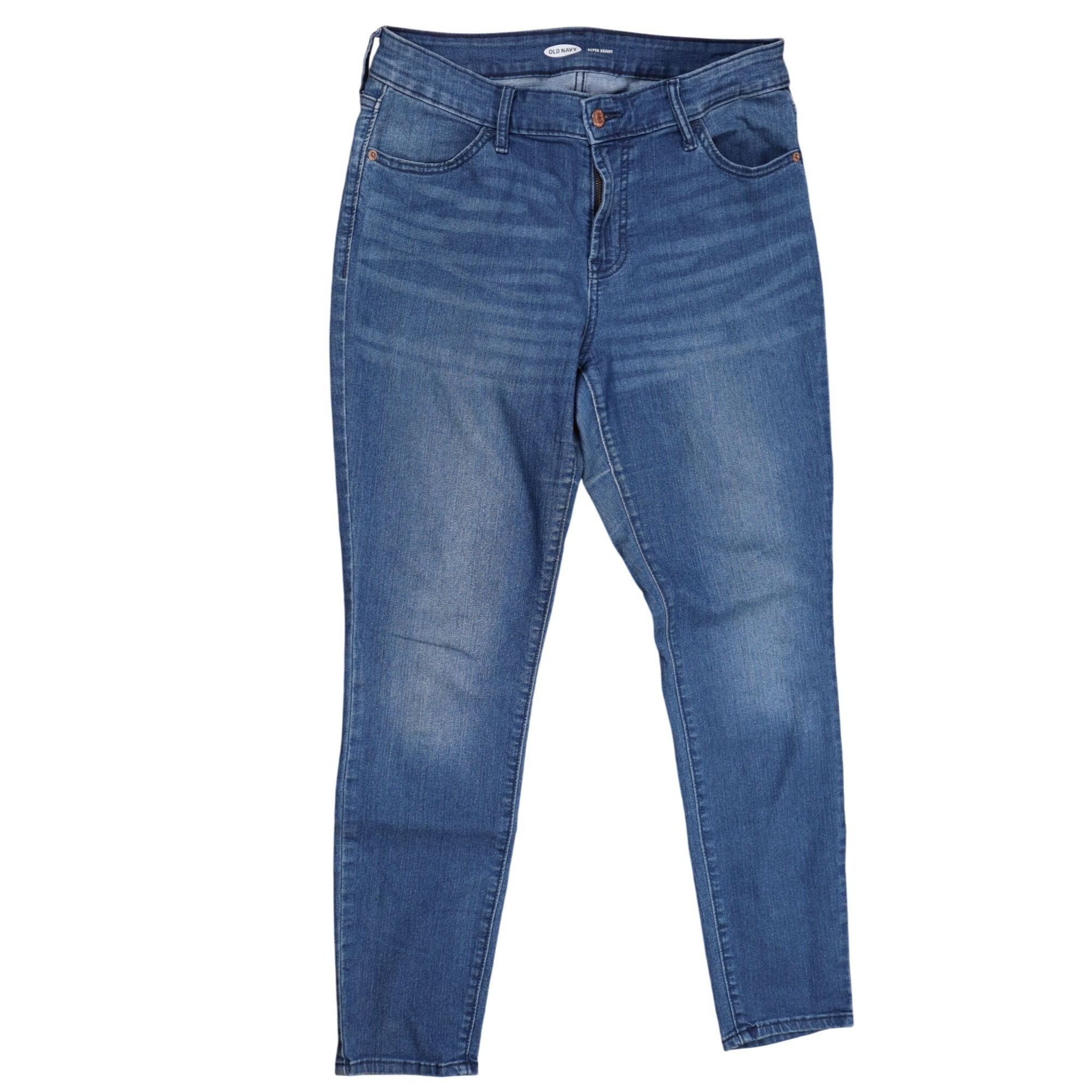 Old Navy Old Navy Super Skinny Jeans - Size 10 - Mid-Rise Stretch Den Size 32" / US 10 / IT 46 - 1 Thumbnail