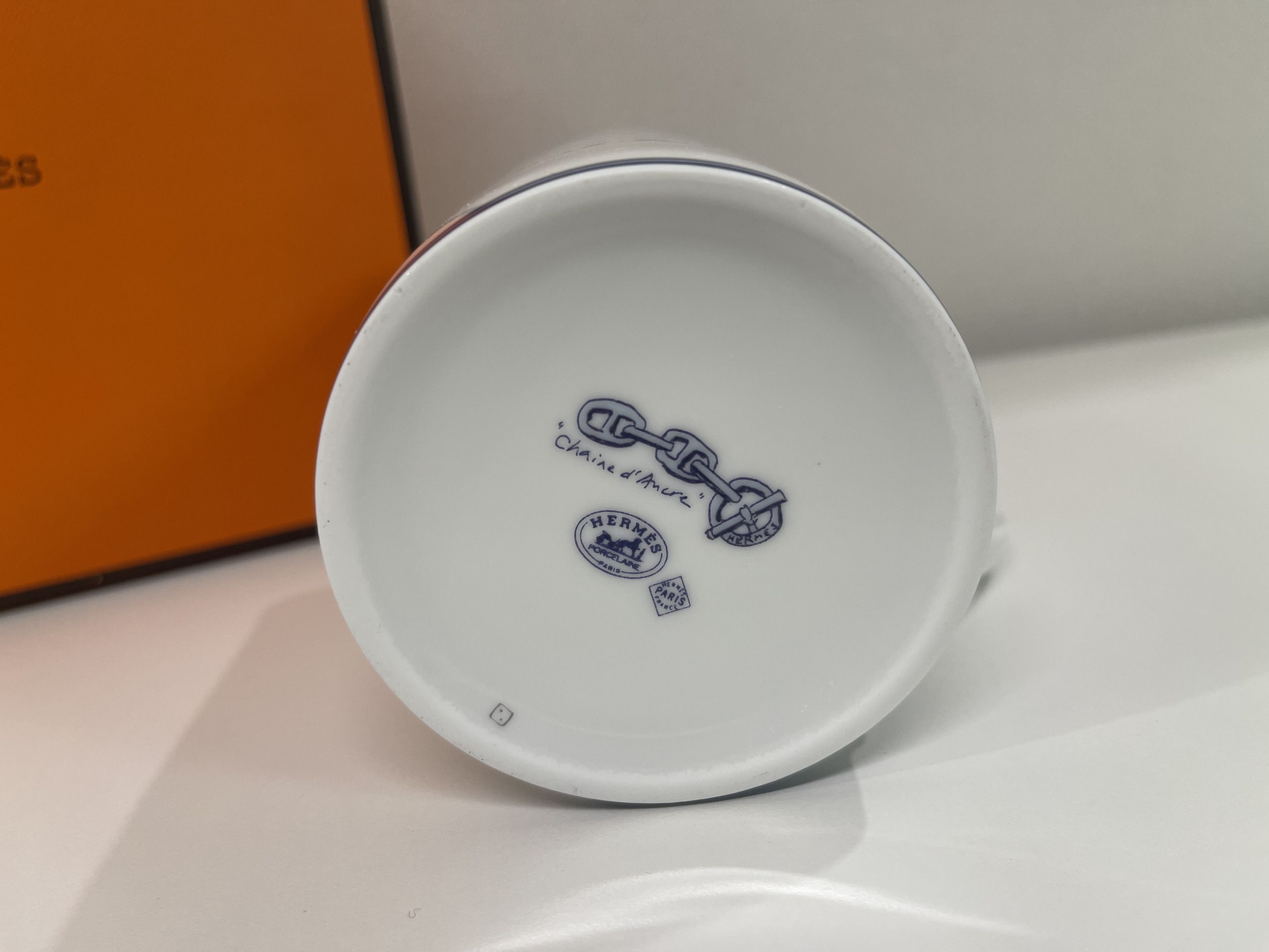 Hermes Hermes Chaine D'Ancre Blue Hawaii Limited Mug Cup 1P Size ONE SIZE - 5 Thumbnail
