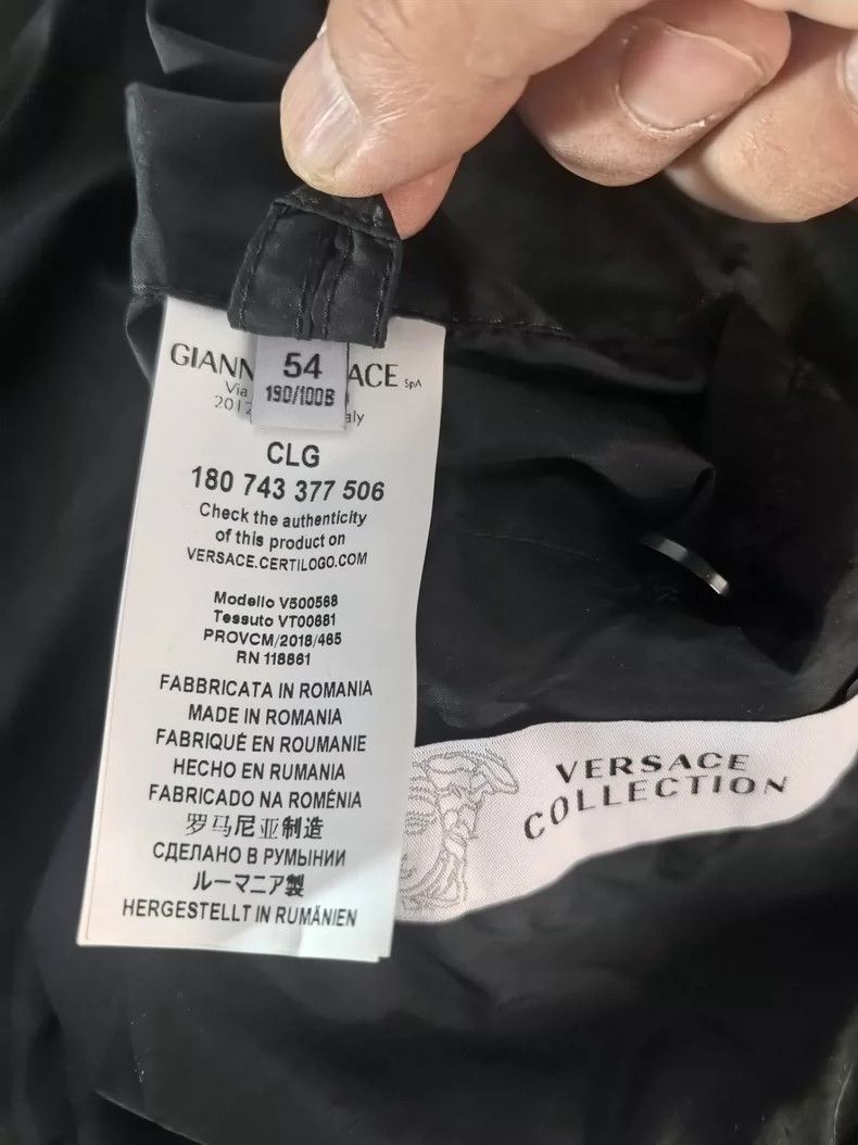 Versace Versace Men's cotton jacket two-color stitching design Size US XL / EU 56 / 4 - 8 Thumbnail