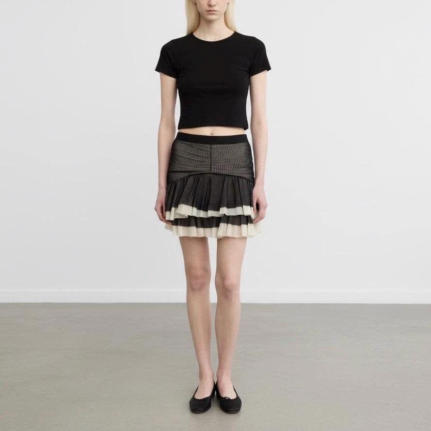 Other The Morgan de Toi Mini Layered Mesh Mini Skirt Size 26" / US 2 / IT 38 - 3 Thumbnail