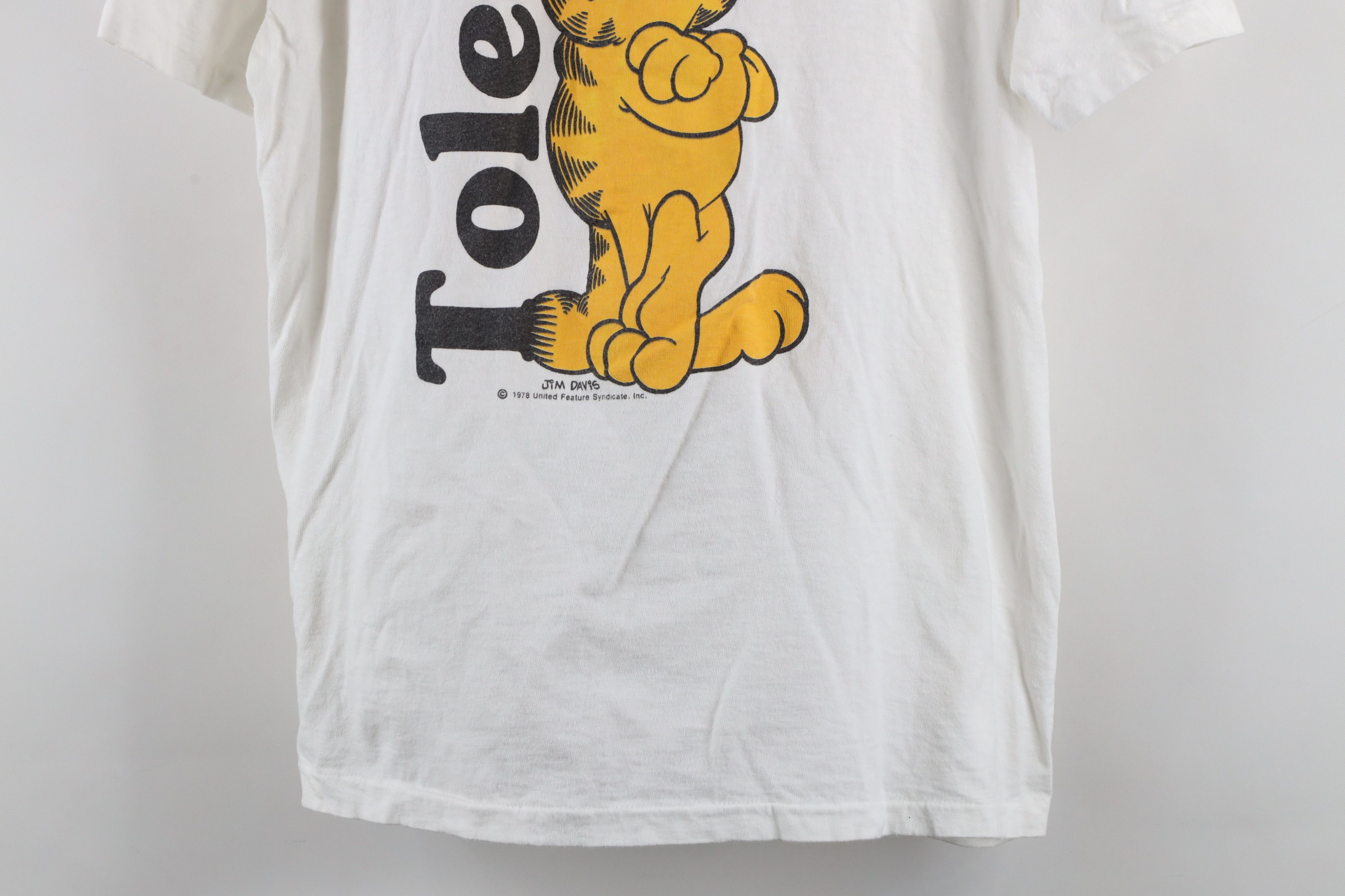 Vintage Vintage 70s Garfield the Cat Toledo Ohio T-Shirt White USA Size US L / EU 52-54 / 3 - 3 Thumbnail