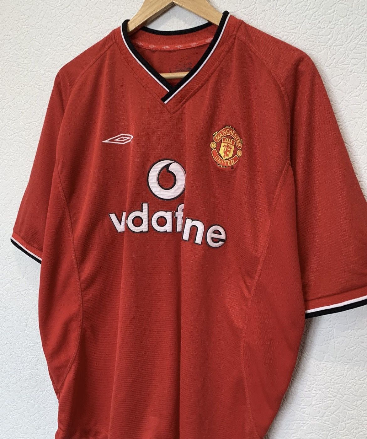 Umbro MANCHESTER UNITED UMBRO 2000/2001 HOME KIT SOCCER JERSEY Size US L / EU 52-54 / 3 - 2 Thumbnail
