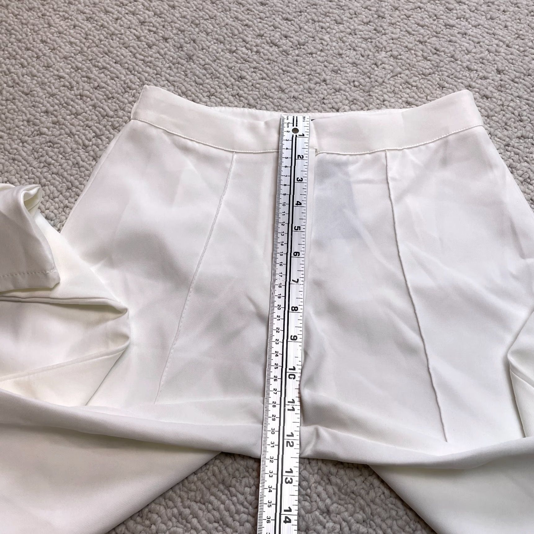 Boohoo VINTAGE Boohoo Pants Chino Flat Front Regular Womens 10 White Ivory New NWT Size 28" / US 6 / IT 42 - 5 Thumbnail
