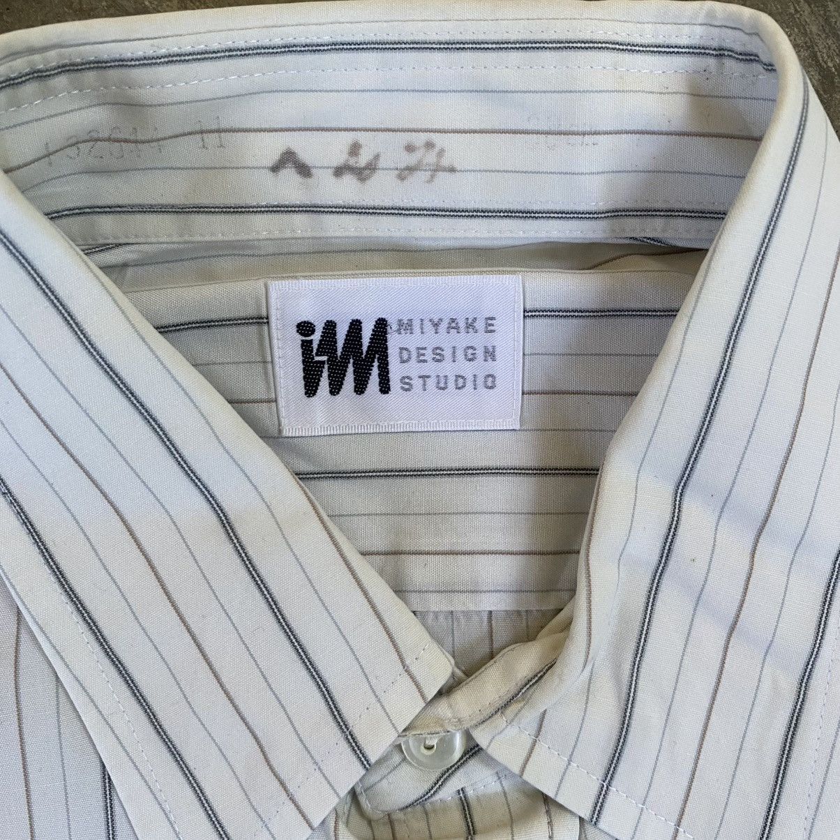 Issey Miyake Vintage Issey Miyake Vertical Stripe Long Sleeve Shirt Size US M / EU 48-50 / 2 - 3 Thumbnail