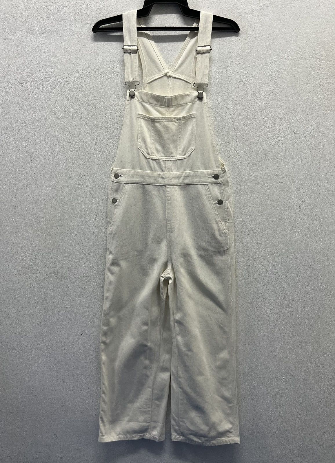 GU × Vintage GU White Denim Overalls - Size S Size US 32 / EU 48 - 1 Thumbnail