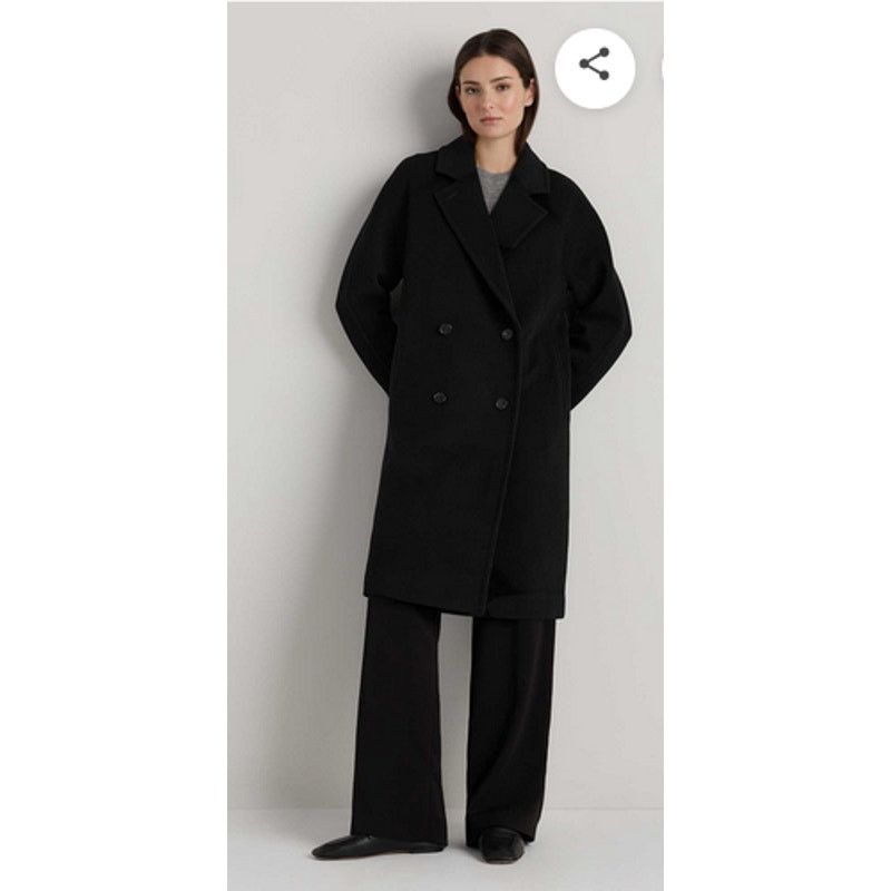 Quince Quince Italian Wool Cashmere Double-Breasted Coat Size S NWT Size S / US 4 / IT 40 - 4 Thumbnail