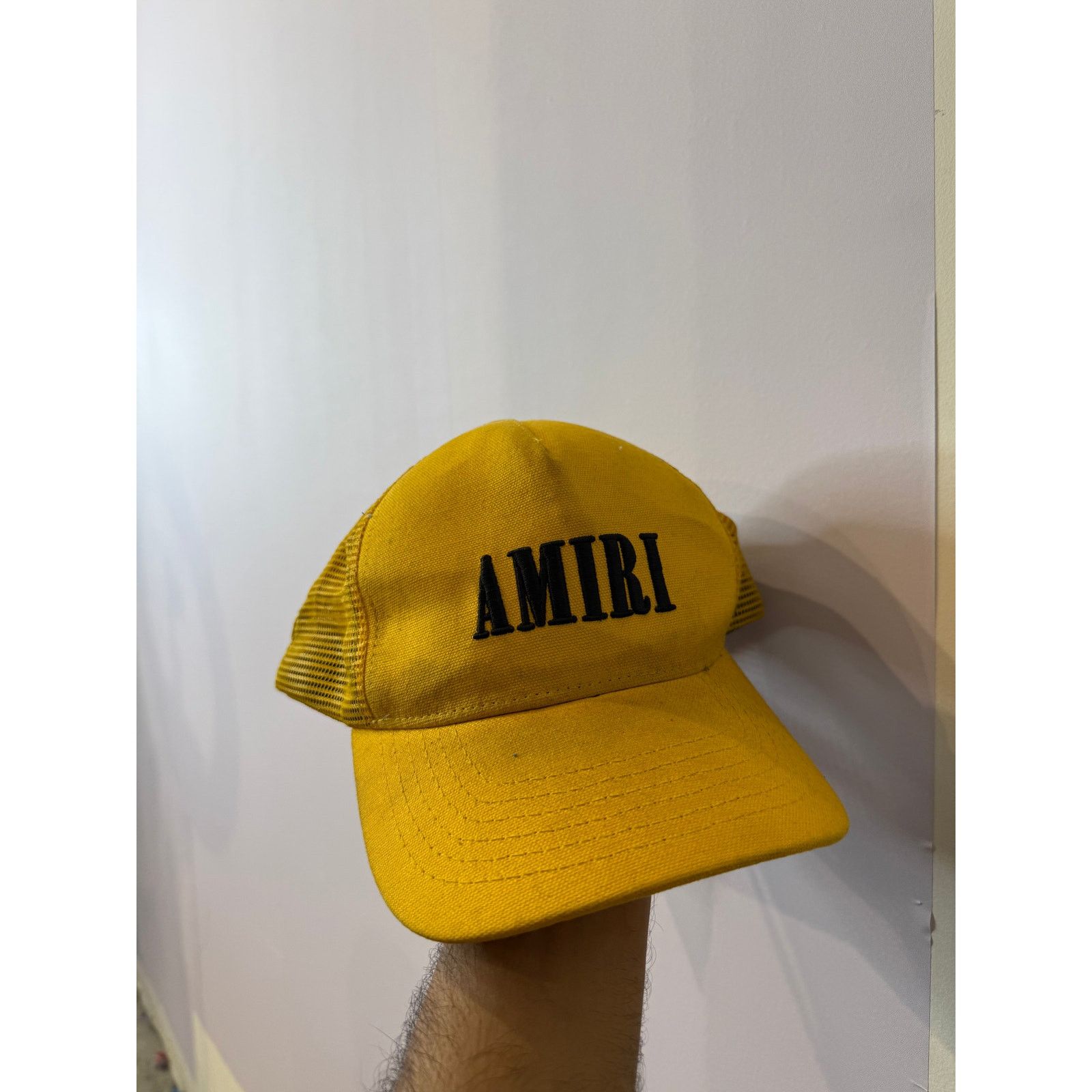 Amiri Amiri Core Logo Trucker Yellow Black Used OS Size ONE SIZE - 1 Thumbnail