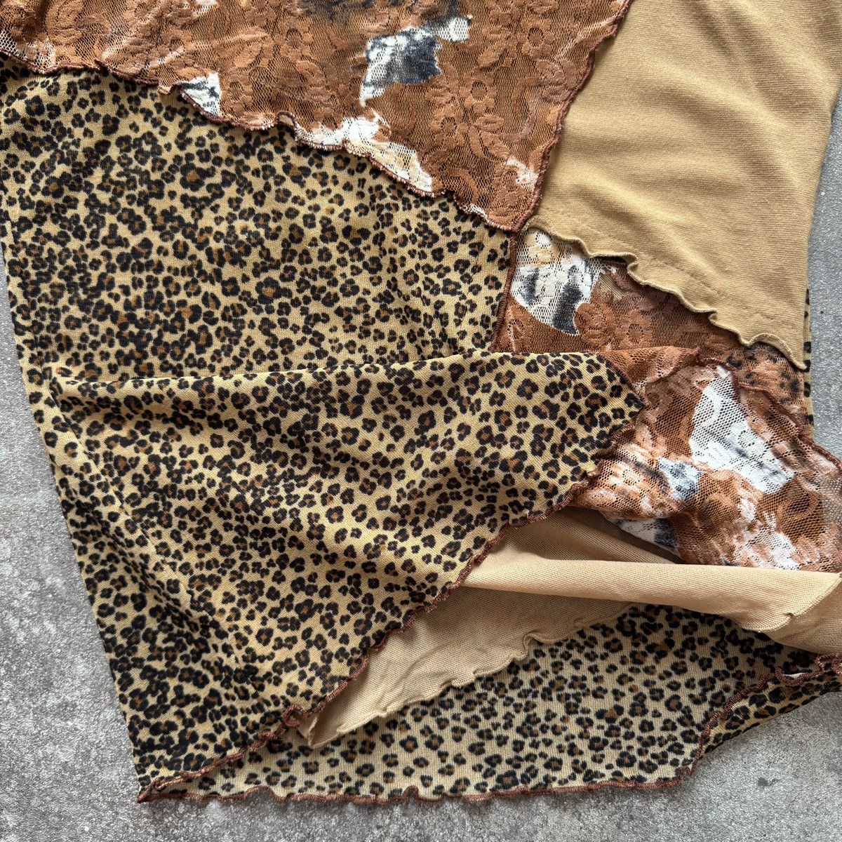 Hysteric Glamour Gaultier Style Y2K Avant Garde Leopard Print Mesh T-Shirt Size M / US 6-8 / IT 42-44 - 7 Thumbnail