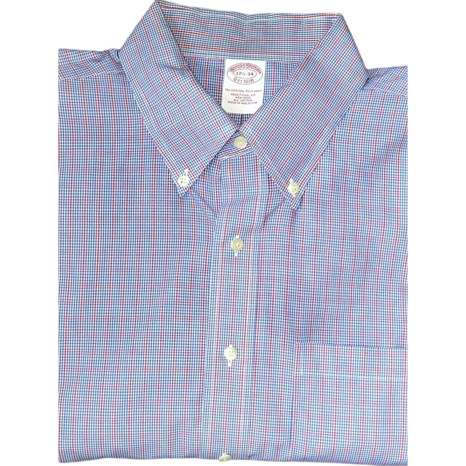 Brooks Brothers Vintage Brooks Brother's Mens Button Down Long Sleeve Shirt‎ Size US XL / EU 56 / 4 - 6 Thumbnail