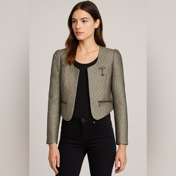 Scotch & Soda Maison Scotch Star de la Saison Metallic Jacquard Blazer XS Size XS / US 0-2 / IT 36-38 - 1 Thumbnail