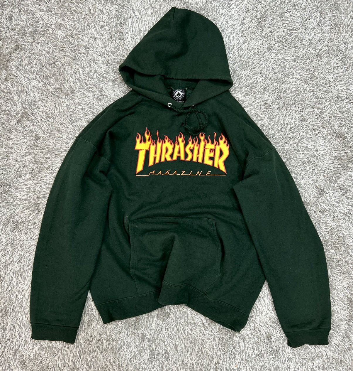Thrasher CRAZY VINTAGE THRASHER FLAME LOGO HOODIE Size US L / EU 52-54 / 3 - 1 Thumbnail