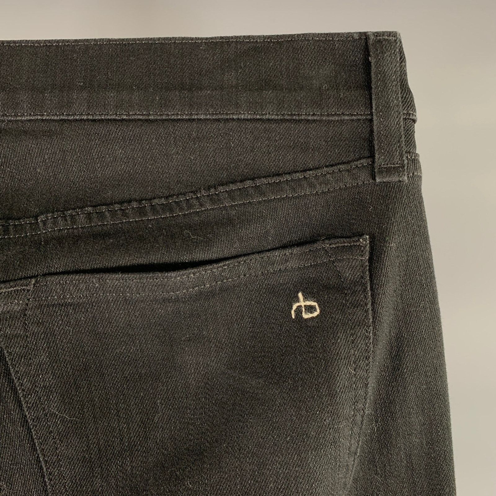 Rag & Bone RAG & BONE Size 34 Black Heather Button Up Jeans Size US 34 / EU 50 - 2 Thumbnail
