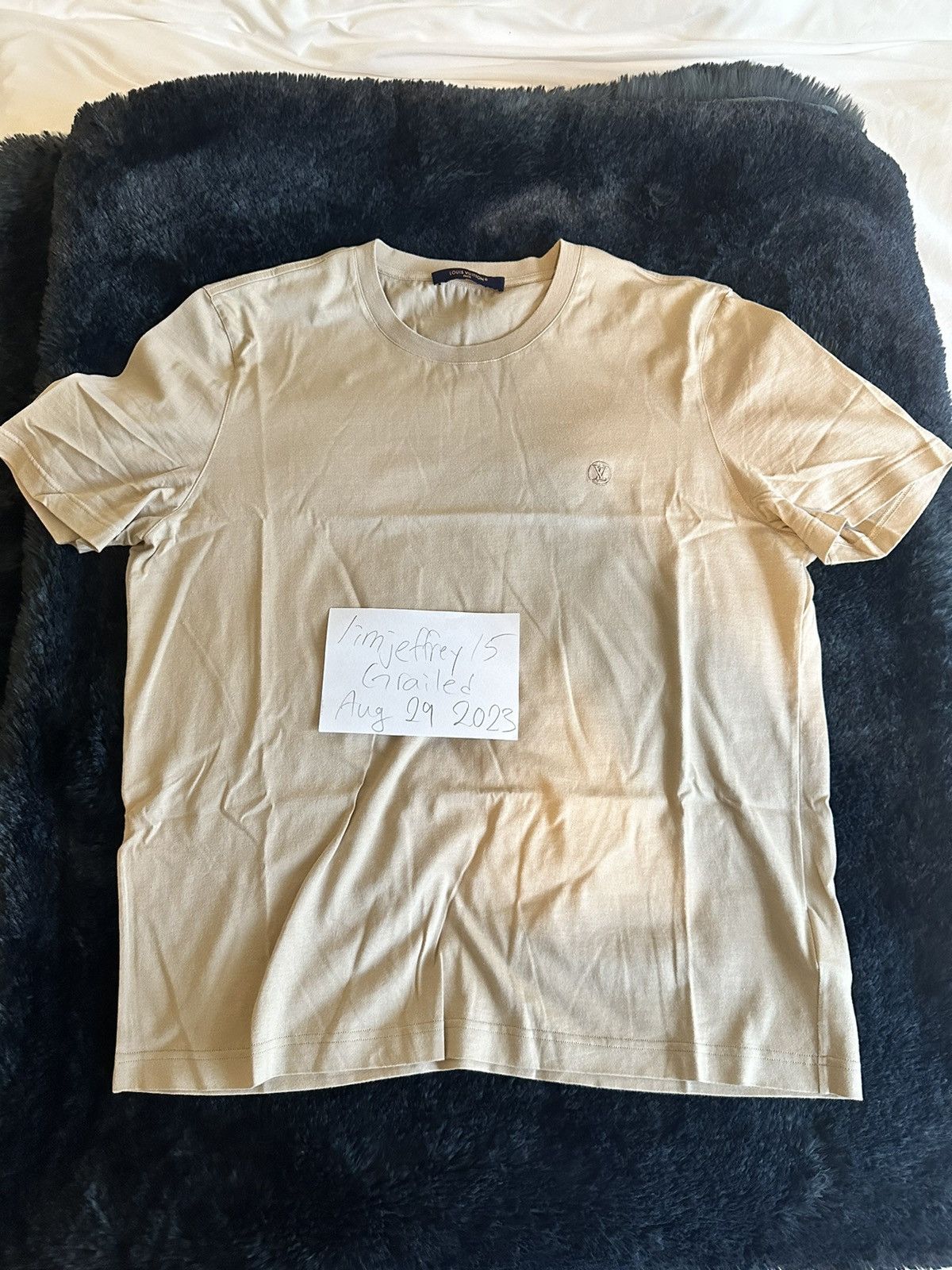 Louis Vuitton Louis Vuitton Script T-shirt, Grailed