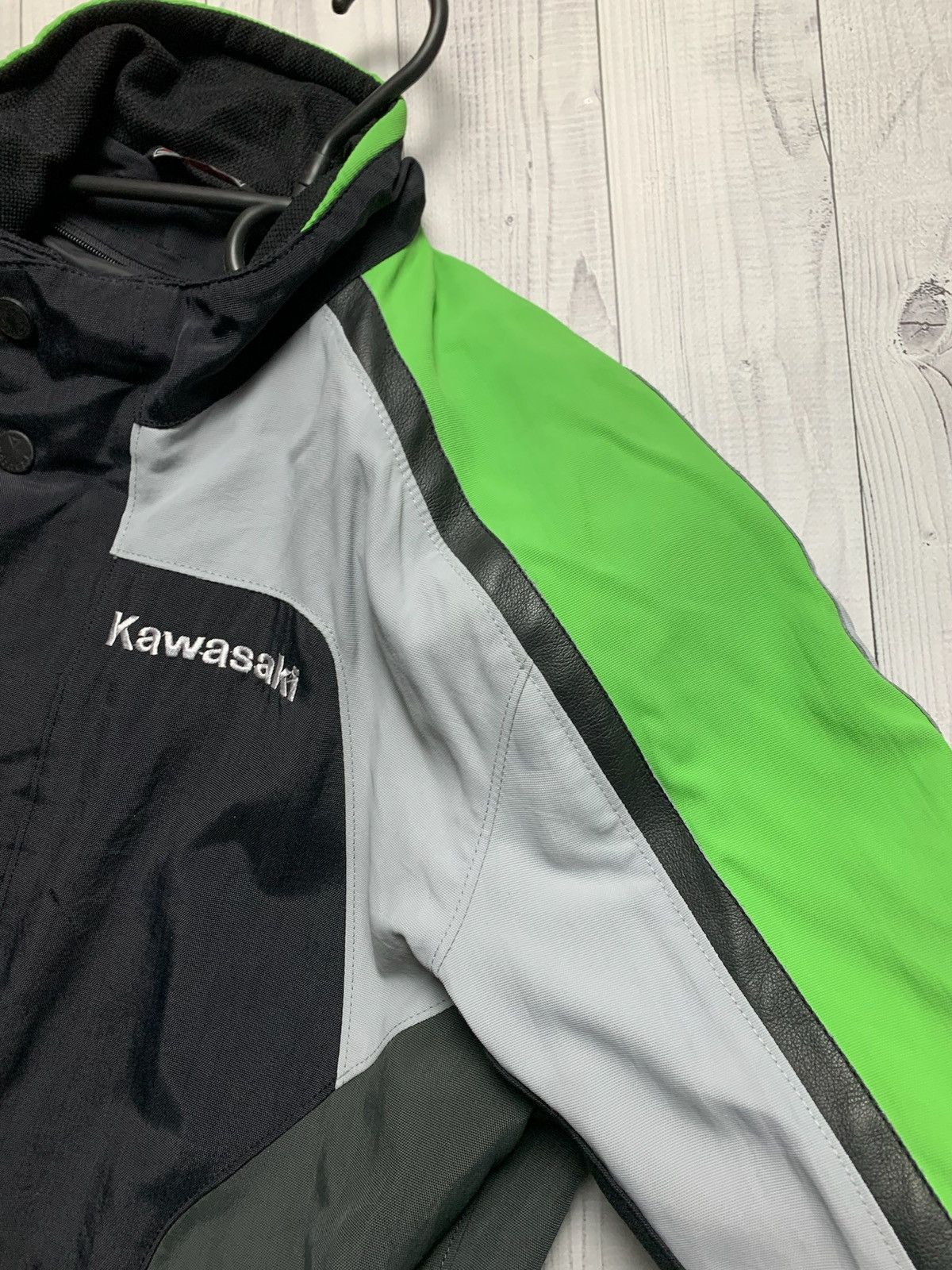 Vintage Vintage Kawasaki Moto jacket size logo green line Size US S / EU 44-46 / 1 - 8 Thumbnail
