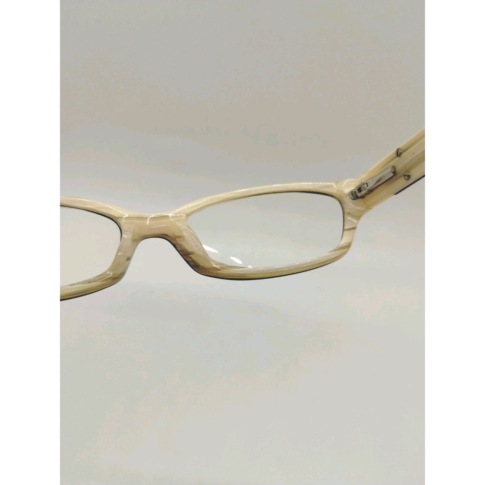 DKNY DKNY DY 4589 3191 Eyeglasses Frames Womens Black Ivory Size ONE SIZE - 8 Thumbnail