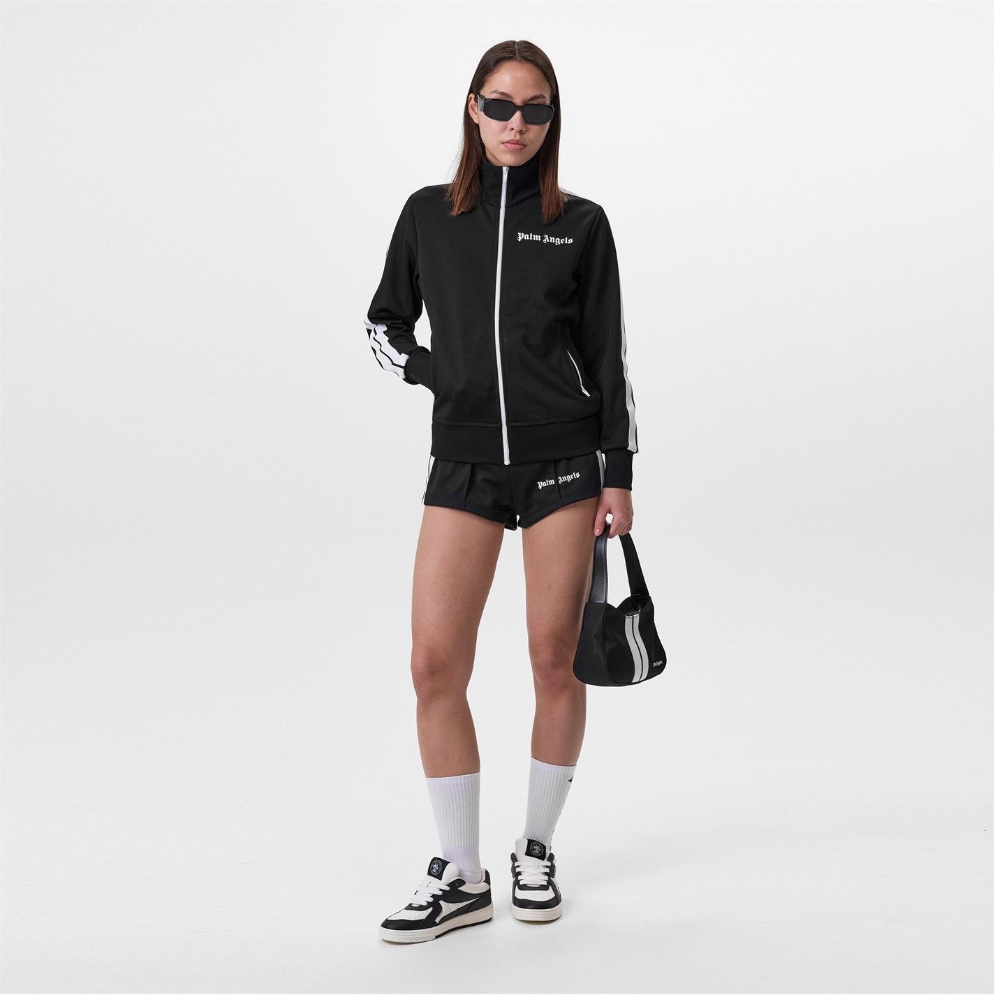 Palm Angels o1g2r1mq0325 Classic Track Jacket in Black & White Size XS / US 0-2 / IT 36-38 - 5 Thumbnail