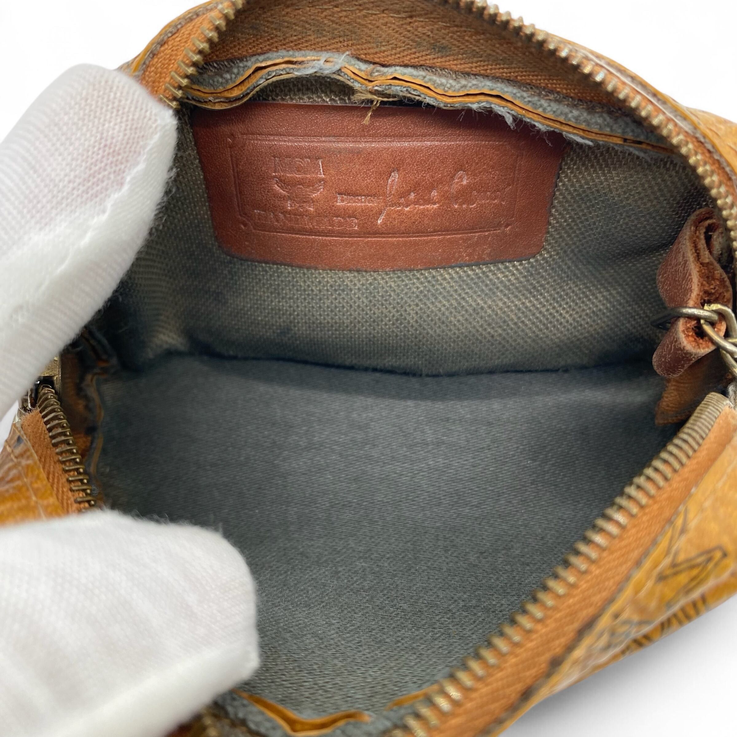 MCM Vintage MCM Visetos Coin Case Cognac Size ONE SIZE - 7 Thumbnail