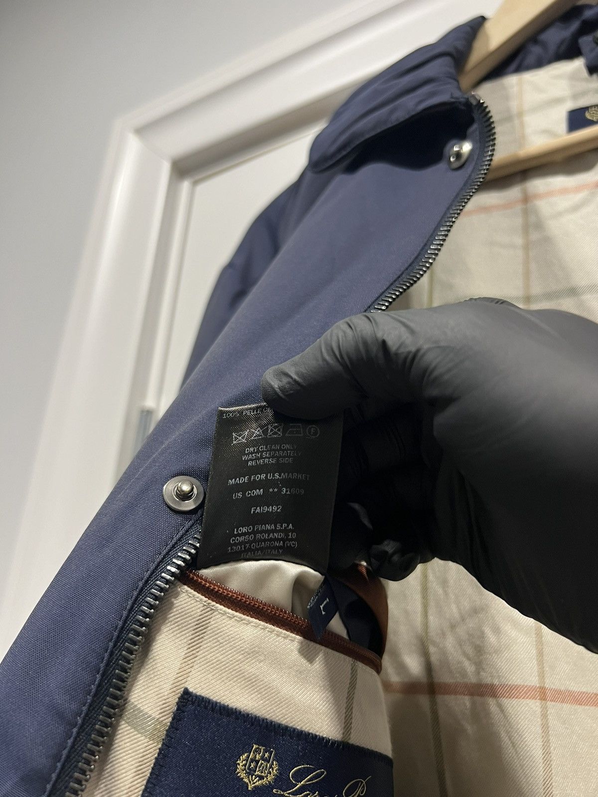Loro Piana LORO PIANA Horsey Wool Blend Carcoat Jacket Large Blue 5000$ Size US L / EU 52-54 / 3 - 19 Thumbnail