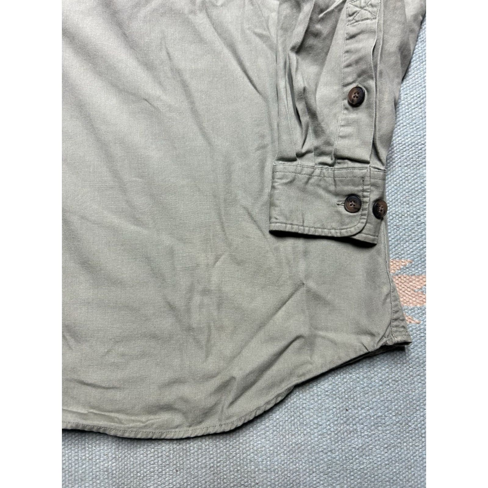 Vintage Duluth Duluth Trading Long Sleeve Button Shirt Cotton Canvas Work Men’s XL Tall Beige Size US XL / EU 56 / 4 - 4 Thumbnail