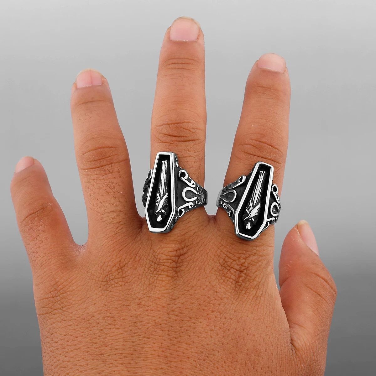 Vintage Retro Person Ring Size 44 - 2 Thumbnail
