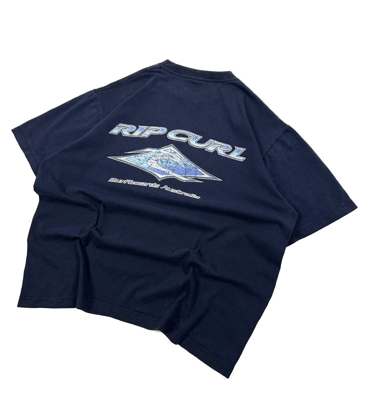 Rip Curl rare 90s Rip Curl Surfboards Australia Tee Navy Vintage Size US L / EU 52-54 / 3 - 4 Thumbnail