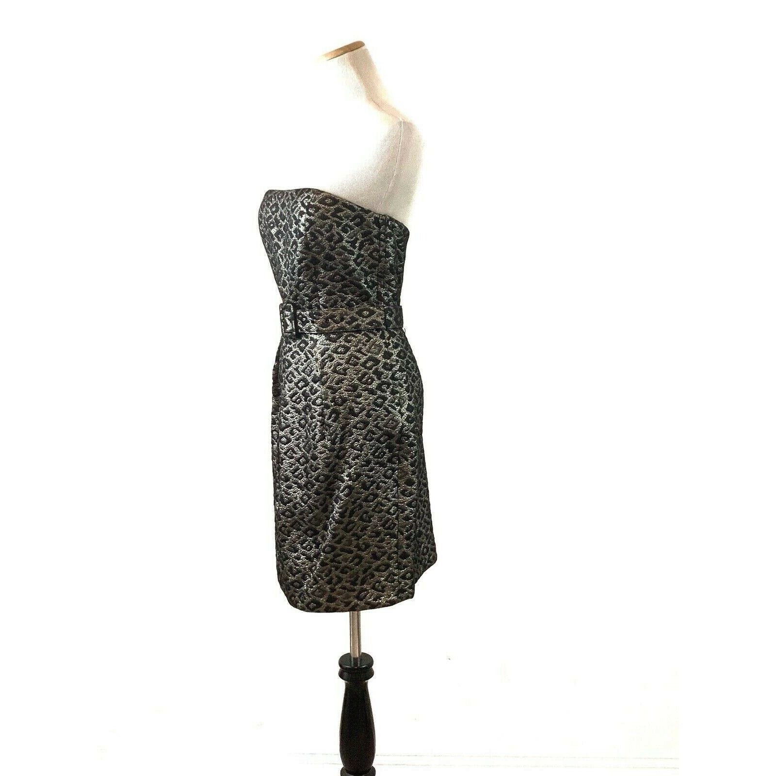 Tibi TIBI Golden Leopard Print Belted Mini Dress Size 6 Size M / US 6-8 / IT 42-44 - 7 Thumbnail