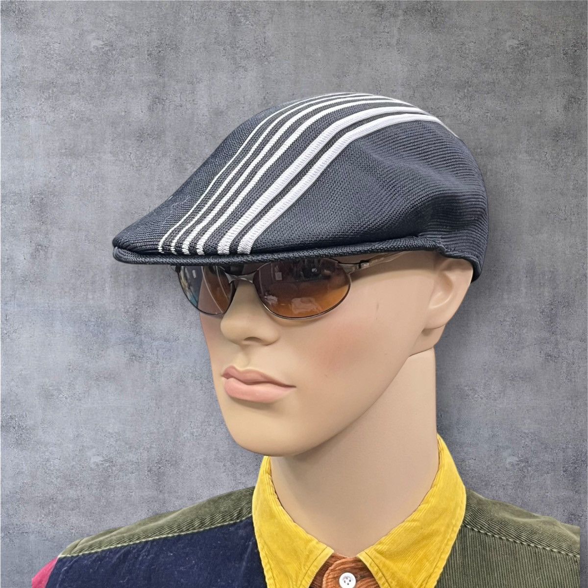 Kangol Vintage Kangol Ripple Stripe Flat Hat 90s Size L Size ONE SIZE - 1 Thumbnail