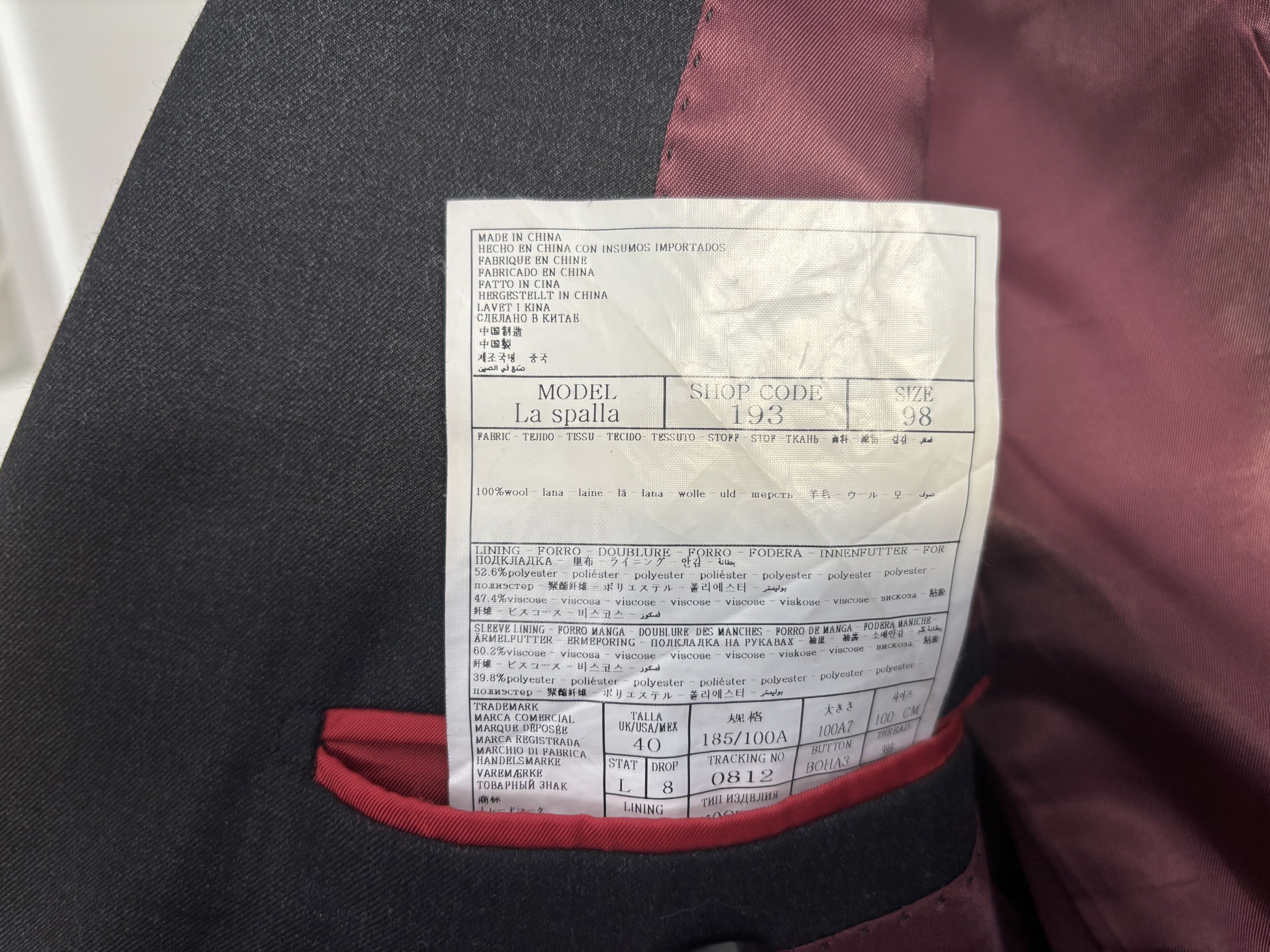 Suitsupply $575 Charcoal Sport Coat/ Blazer Surgeon’s Cuffs- 40 Size 40L - 12 Thumbnail